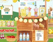 Lemonade Stand Printable Pretend Play Set