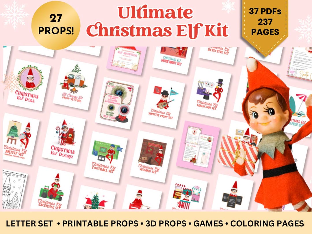 Ultimate Christmas Elf Kit, Printable Props, Letters Set, Adoption ...