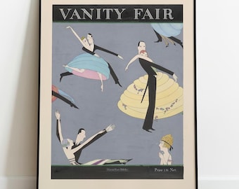 Vanity Fair Magazine Vintage Cover Poster - Retro Classic Art Print for Home Decor