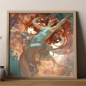Jugendstil Poster - Fly Away - Alphonse Mucha | Jugendstil Druck