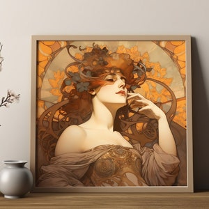 Jugendstil Poster - Beauty - Alphonse Mucha