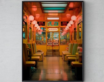 Kowloon Shop - Poster, retro photography print - japan hongkong asia tokyo