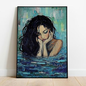 Poster de peinture à l'huile Aphrodite | Art divin au féminin | Impression Art nouveau | Kunst moderne