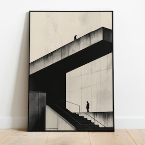 Brutalist Architecture Poster #4 | Concrete Art | Brutalist Style Printable Art | Digital Download | Brutalist Poster | Brutalist Building