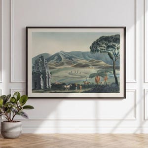 Dieng Plateau Java Kunstprint 1854 Franz Wilhelm Junghuhn Lithografie Expeditiesceapie