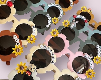 Personalized Flower Sunglasses | Kids Party Favors