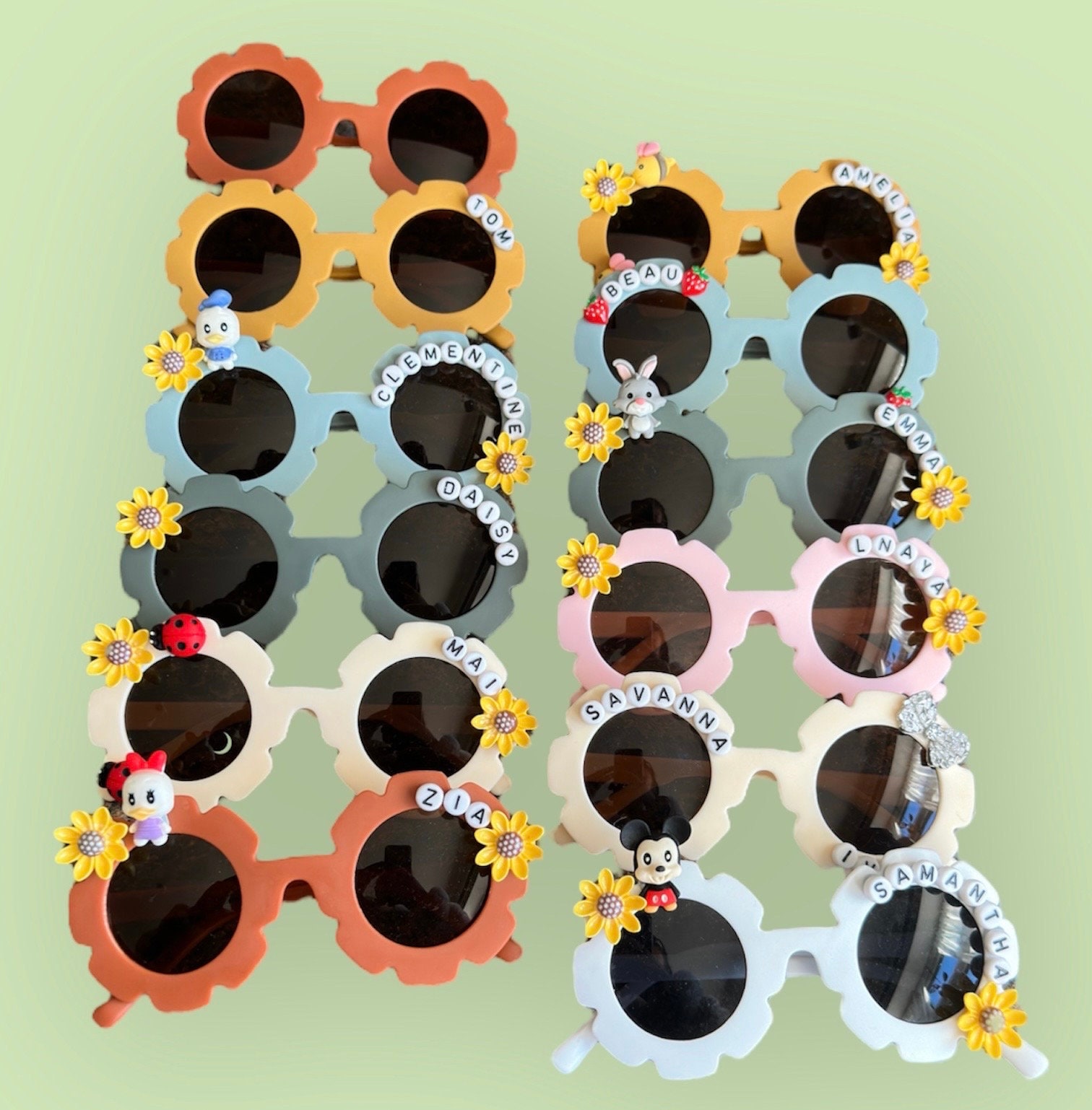 Occhiali Da Sole Per Bambini "Fiore" Lilla - Protezione UV400 | 1-8 - Foto 12