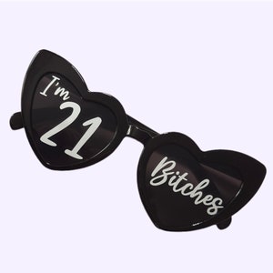 Novelty glasses / personalised birthday sunglasses / birthday gift / funny birthday gift / 18th/21st/30th birthday / personalised sunnies