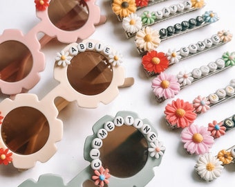 Personalised children's sunglasses  | personalised girls flower sunglasses | flower girl | personalised kids sunglasses | party