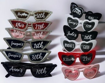 Personalised  birthday  sunglasses/ 18th birthday gift set / 21st birthday gift / 30th /40th/50th/ birthday accessories / birthday party /