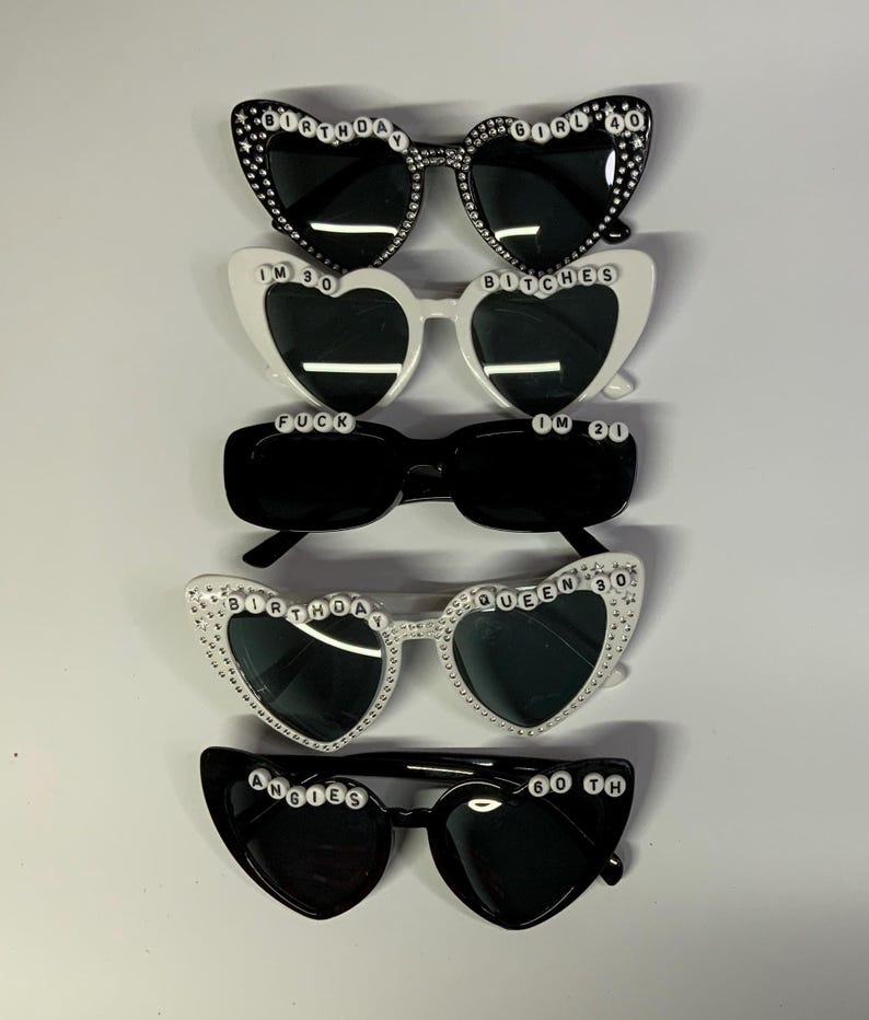 Personalised birthday sunglasses/ 18th birthday gift set / 21st birthday gift / 30th /40th/50th/ birthday accessories / birthday party / image 2