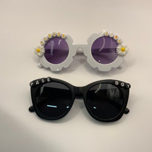 Flower girl / page boy will you be my flower girl | flower girl proposal accessories | flower girl sunglasses  | Page Boy sunglasses