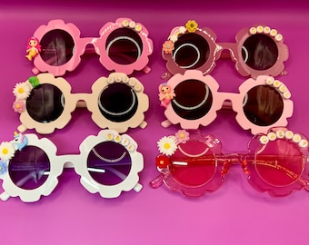 Children’s personalised sunglasses 0-8 years UV400 | party favours | Easter egg hunt gift | Easter basket filler | flower girl birthday girl