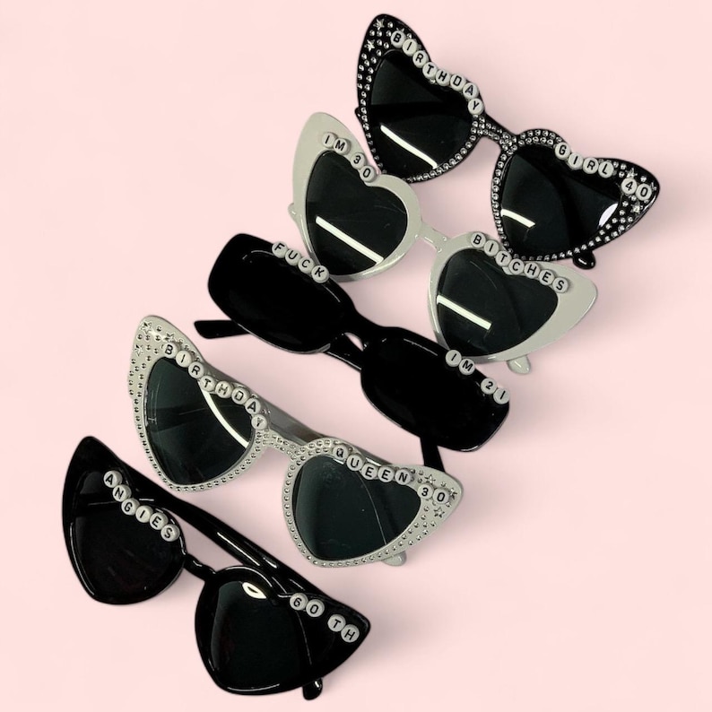 Personalised birthday sunglasses/ 18th birthday gift set / 21st birthday gift / 30th /40th/50th/ birthday accessories / birthday party / image 1