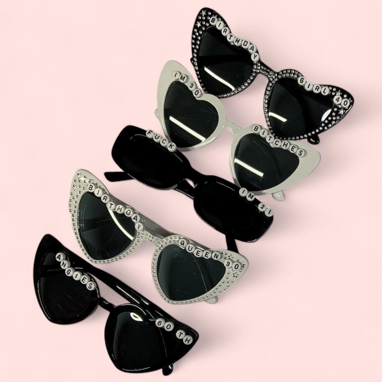 50th Birthday Plates 50th Birthday Glasses Heart-Shaped 'Hello