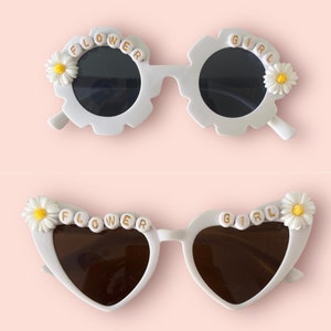 Flower girl gift set | will you be my flower girl | flower girl proposal accessories | flower girl bracelet sunglasses headband | Page Boy