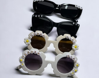 Personalized Flower Girl Sunglasses, Kids Wedding Gift