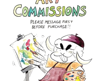 Art Commissions (Digital Download) READ DESCRIPTION