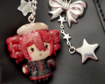 Kasane Teto Handmade Keychain Charm, UTAU Vocaloid
