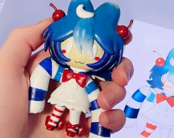 Custom Chibi OC Figure YCH Commission, Handmade Customizable Figurine (Petite Style)