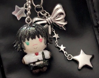 Lady Handmade Keychain Charm, DMC