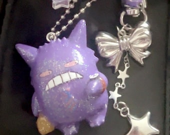 Gengar Handmade Keychain Charm