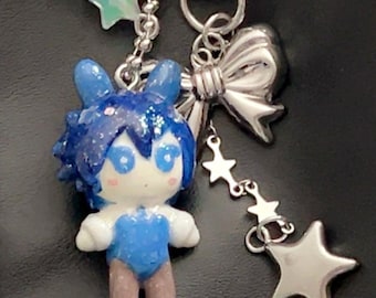 Kaito Bunny Handmade Keychain Charm, Vocaloid