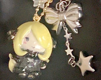 Champion Cynthia Handmade Keychain Charm, PKMN Diamond and Pearl