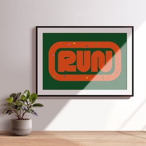 Run Wall Art Gift For Runner Gift For Athlete Gift Sports Gift For Fitness Person Gift Track and Field Sports Art Sports Modern Wall Art