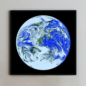Erde Poster Weltraum Poster Astronomie Geschenk Lehrer Geschenk Planet NASA Astronaut Wissenschaft Geschenk Wandkunst