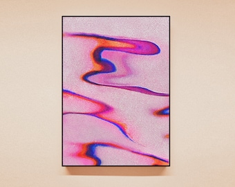 Colorful Abstract Waves Art Print: Modern Wall Decor (Digital Download)