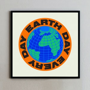 Earth Day Wall Art Activist Poster Environmental Activist Gift Envronmental Person Gift Global Warming Climate Change