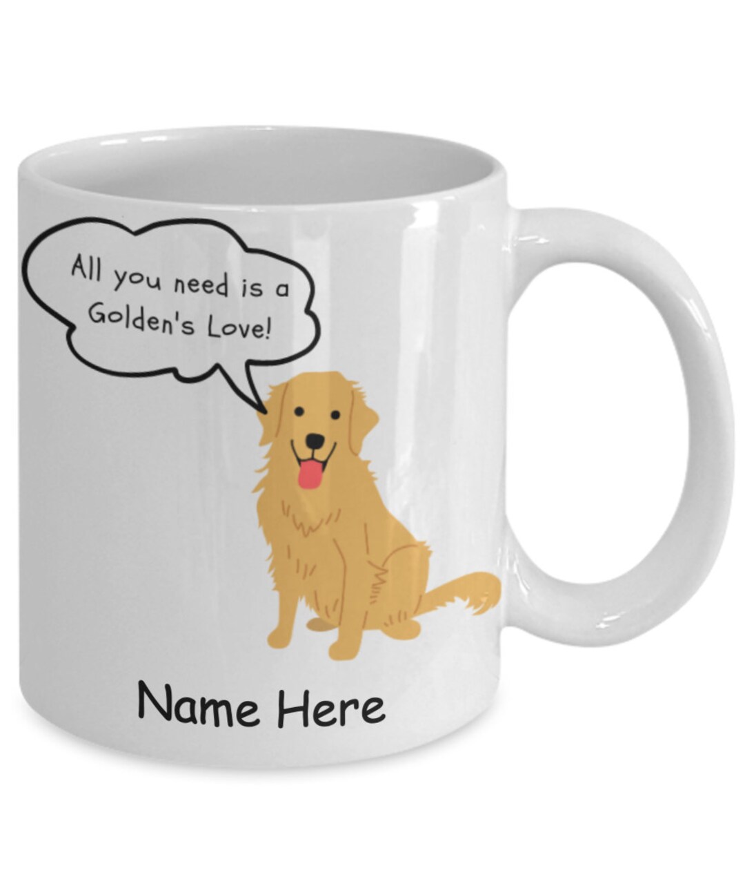 Coffee Cup Golden Love Golden Retriever Cup Retriever Mom Etsy