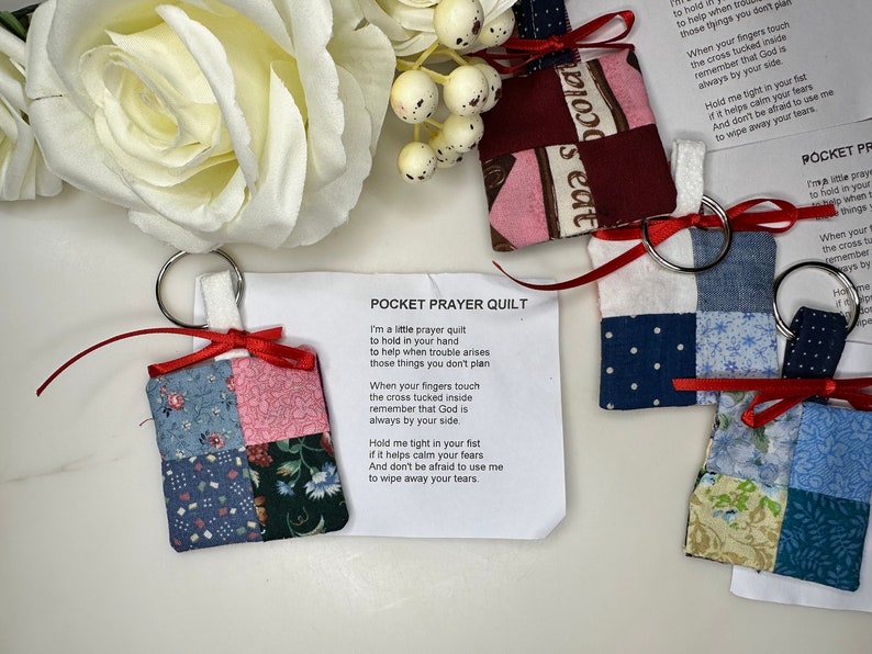 Pocket Prayer Quilt Spiritual Gift Prayer Quilt Prayer Cloth Etsy