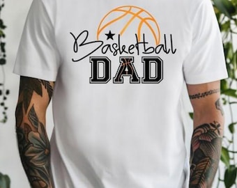Basketball Dad Shirt, Unisex Sports Dad T-Shirt, Hoops Father Tee, Game Day Shirt, Coach Dad Gift, Father's Day Gift, Court Dad Tee, For Him