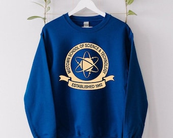 Midtown School of Science and Technology Sweatshirt, Spider-Man Inspired Hoodie, Atom Science Crewneck, Peter Parker University Sweatshirt