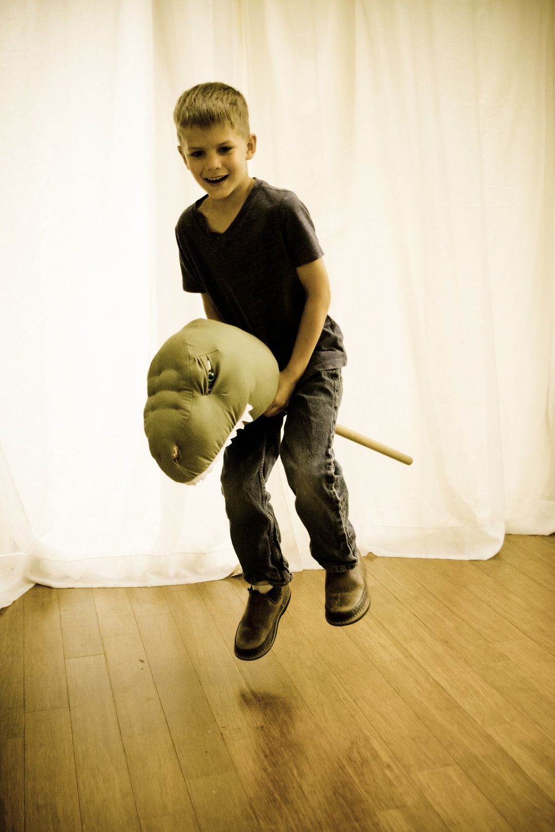 Dinosaur Stick Horse Sewing Pattern PDF Dragon Trex Etsy