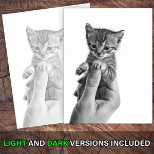 Adorable micro kittens palm-sized coloring book