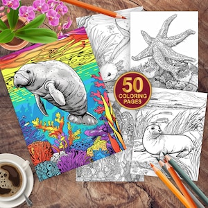 Ocean animal coloring pages printable