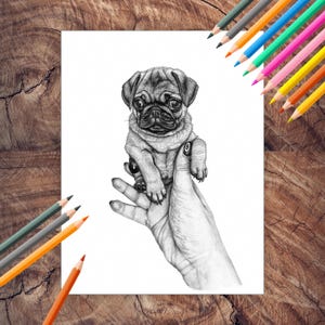 Palm-sized micro puppies coloring pages