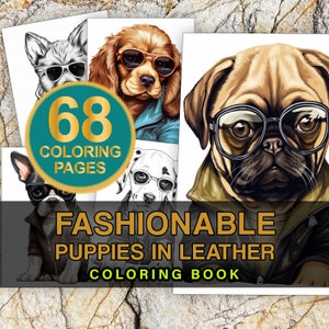 Dogs Coloring Page Book, Adults + Kids, Puppy Dog Lover, Grayscale Coloring Pages, Printable PDF, Dogs Coloring Book, Dogs Coloring Pages
