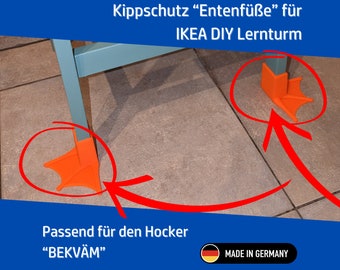 Kippschutz "Entenfüße" für IKEA DIY Lernturm | Bekväm & Oddvar