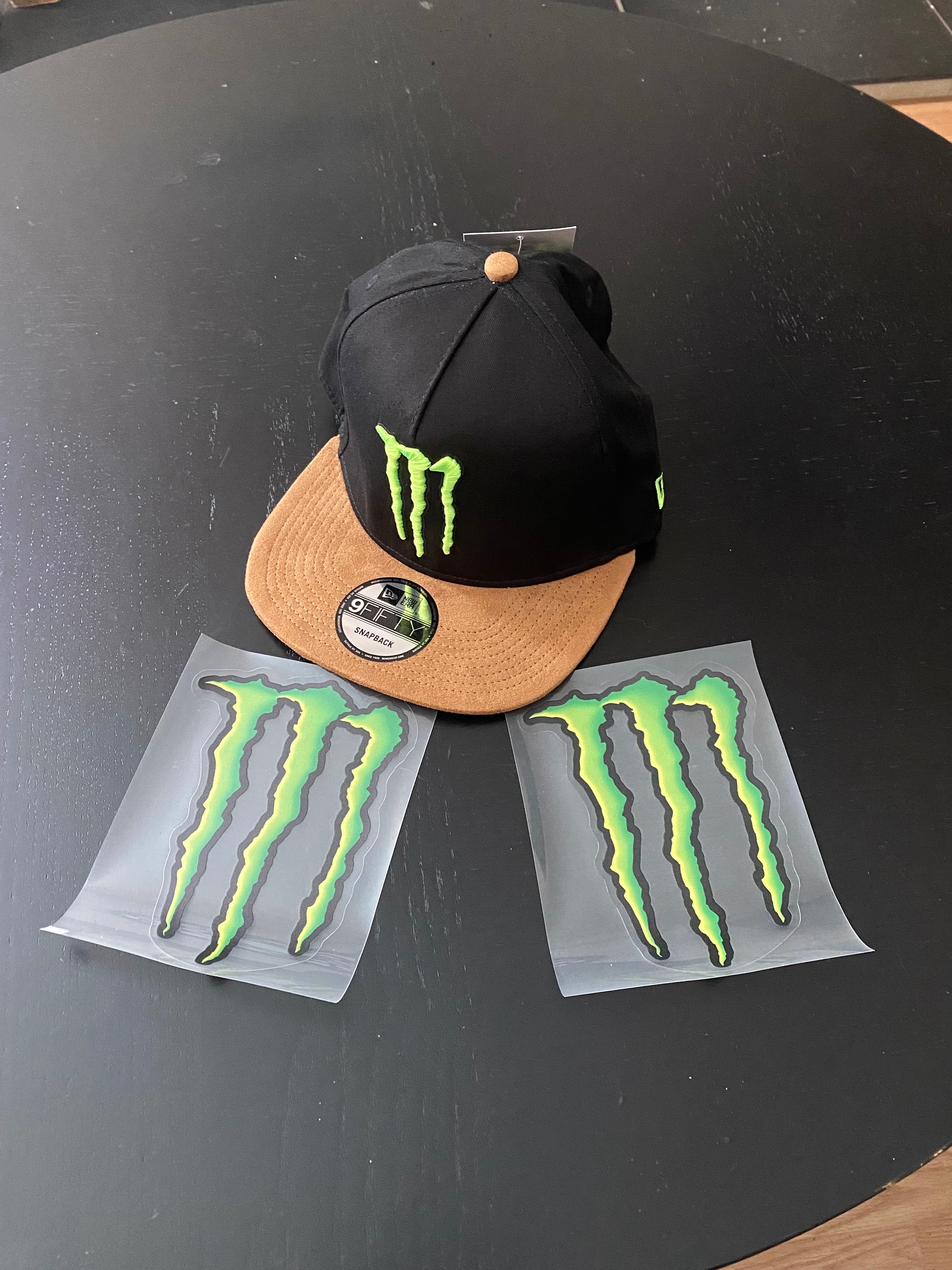 Monster Energy New Era Pro Hat With 2 Sponsor Stickers 