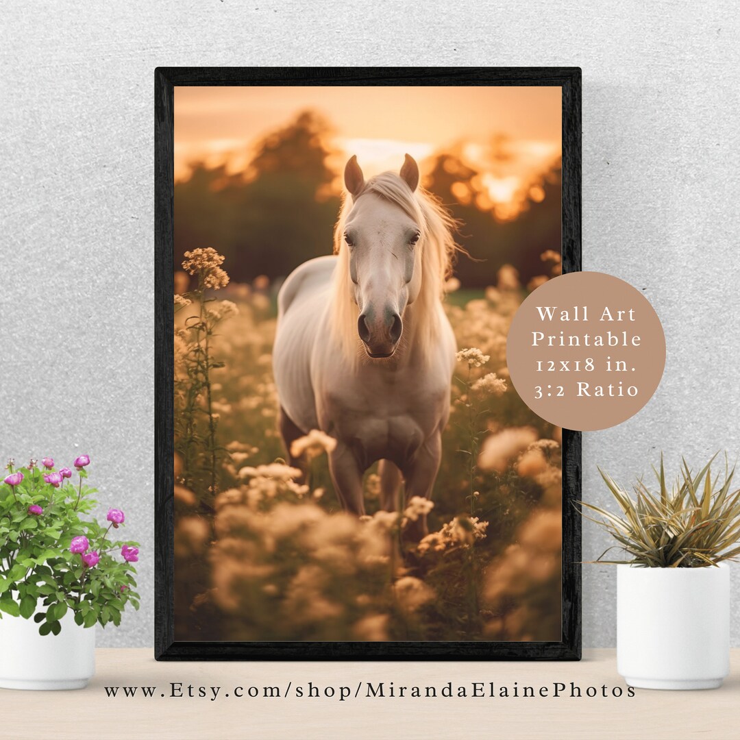 Printable Horse Rustic Western Wall Art horse Wall Art Etsy