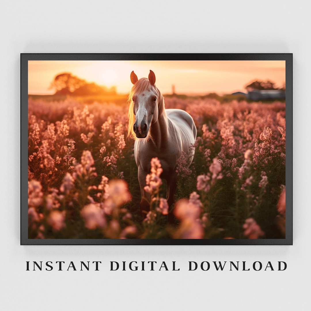 Printable Horse Rustic Western Wall Art horse Wall Art Etsy
