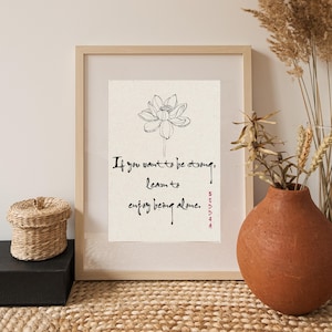 Buddha Quote Inspirational Affirmation Wall Art Digital Download Encouragement for Meditation