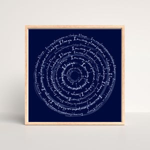 Mantra Hooponopono | Przepraszam, proszę wybacz mi, dziękuję, kocham cię | Mandala | Uzdrawiająca sztuka ścienna | Wystrój domu | Medytacja samouzdrawiająca