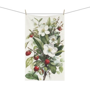 Berries in Bloom Kitchen Towel, Tea Towel