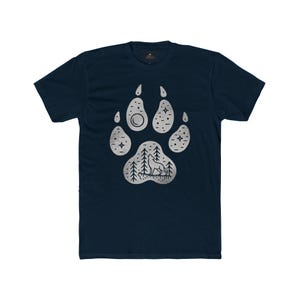Wild Wolf Track T-Shirt  Minimal Nature Tee for Hikers & Outdoor Souls  Forest Animal Print Shirt Adventure Spirit Unisex Top