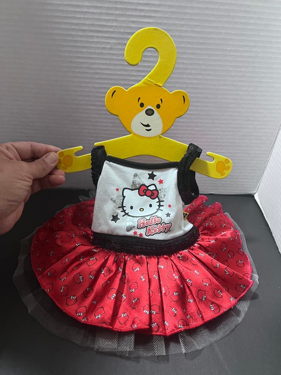 Build A Bear Hello Kitty Anniversary Red, Black & White Tutu Dress RARE -  Etsy